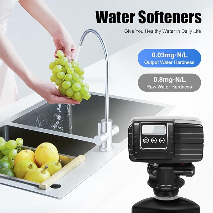 5600xstst Time Type Water Softener Control Valve, Water Softener Head 5600 Timer Control Valve, Time Type Softening Water Control Valve Whole House Water Treatment System(5600xstst Time Type)