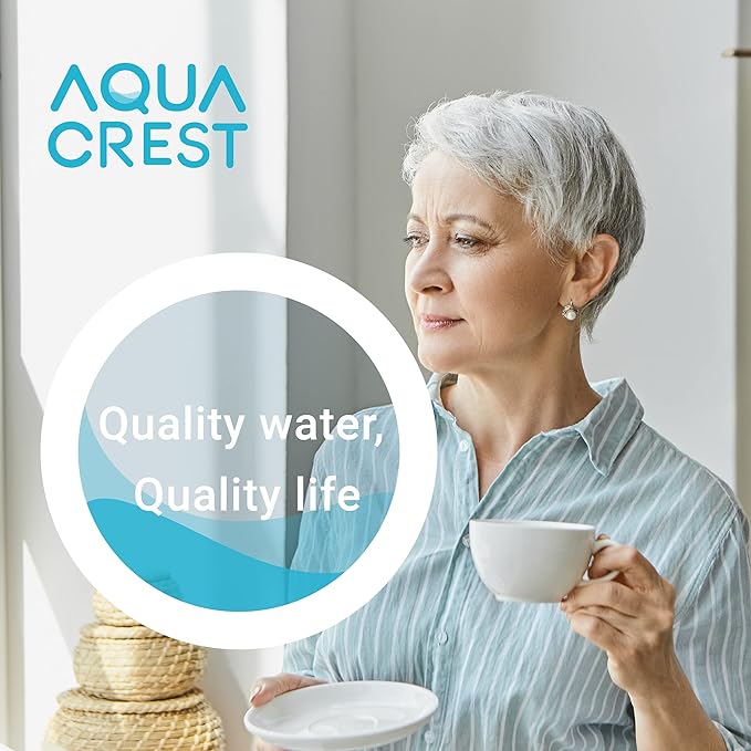 AQUA CREST Coffee-Machine Water Filter, Replacement for Krups F088 Filter, XP5220, XP5240, EA82 and EA9000-Including Various Models of AEG®, Bosch®, Siemens®, Gaggenau®, TÜV SÜD Certified (Pack of 2)