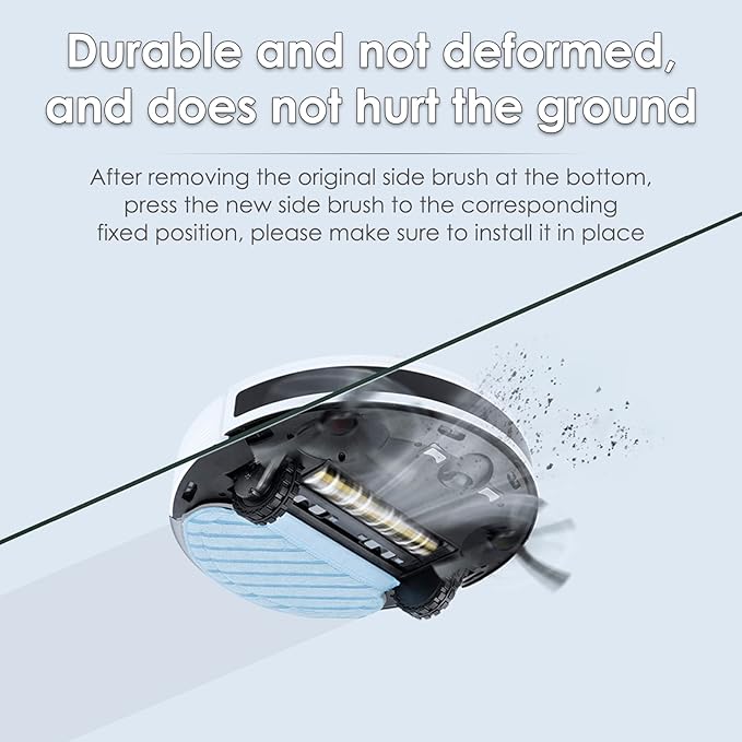 (10 Pieces) N10 Side Brush Replacement Parts for Robot Vacuum Ecovacs DEEBOT OZMO N10 N10 Plus 920 950 T8 AIVI Max T9 T5 N5 N7 N8+ N8 Pro N8 Pro DX55 DX93 DJ65 Side Brushes 5 Pairs s