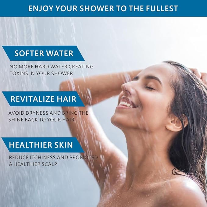 2 Pack 18 Stage Shower Filtered Cartridges, Replacement Multi-Stage Shower Head Filter Cartridge - Longest Lasting High Output Universal Shower Filter Blocks Chlorine & Toxins