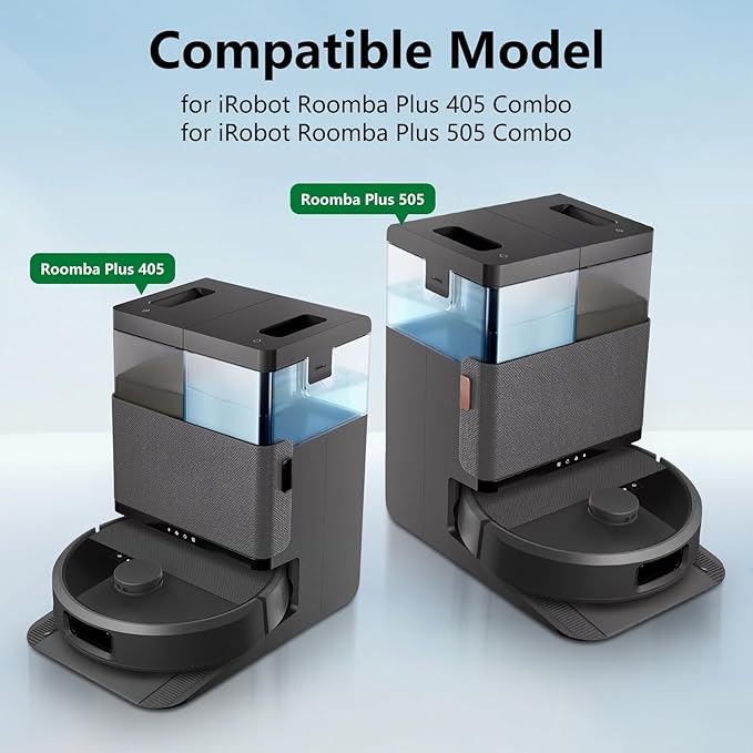 16PCS Replacement Kits for iRobot Roomba Plus 505 Combo & 405 Combo Vacuum Cleaner, Accessories Parts with 1 Main Brush, 3 HEPA Filter, 4 Side Brushes, 4 Dust Bag, 4 Mop Cloths