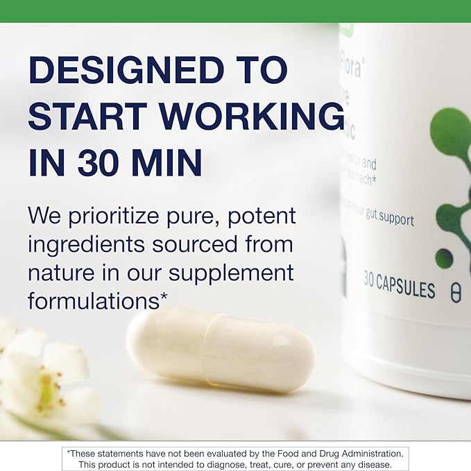 Metagenics UltraFlora Restore Probiotic - Probiotic For Intestinal Flora Support* - Relief of Occasional Loose Stools* - Probiotics for Digestive Health* - Non-GMO & Gluten-Free - 30 Capsules