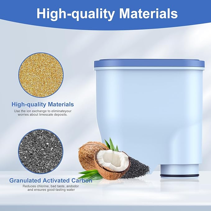 Coffee Machine Water Filter Compatible with Philips Saeco AquaClean CA6903, Water Filter For Fully Automatic Coffee Machines Dedicated Anti-Lime Scale Water (pack of 6)