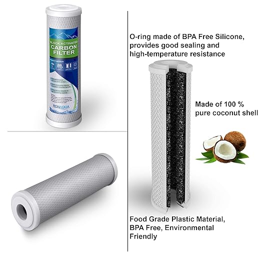 2 Stage Under Sink Drinking Water Filtration System Lead-Free Chrome Faucet Removes Chlorine & Yearly Supply (2 Extra) CTO & (3 Extra) PP Sediment Cartridges 5 Mic, Meets NSF Standards & Regulations