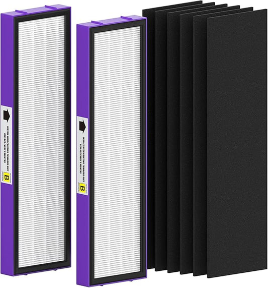 2 Pack FLT4850PT True HEPA Replacement Filter B, with Pet Pure Treatment for G-Guardian Air Purifier C4900 AC4825 AC4850PT AC4870 CDAP4500 AC4300 and More