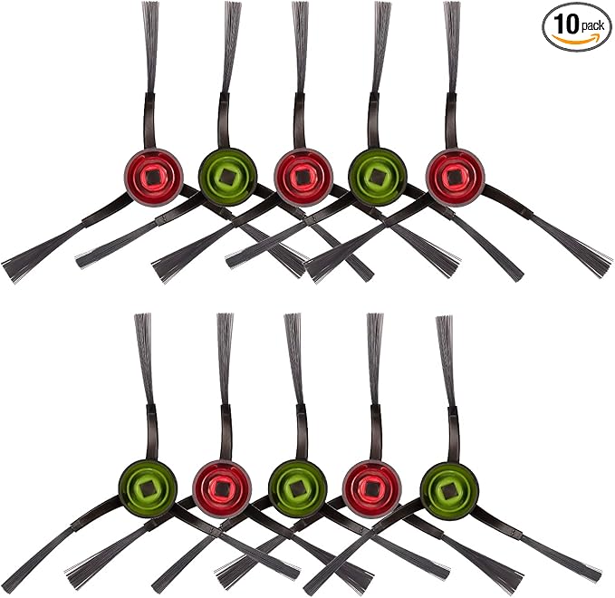 (10 Pieces) N10 Side Brush Replacement Parts for Robot Vacuum Ecovacs DEEBOT OZMO N10 N10 Plus 920 950 T8 AIVI Max T9 T5 N5 N7 N8+ N8 Pro N8 Pro DX55 DX93 DJ65 Side Brushes 5 Pairs s