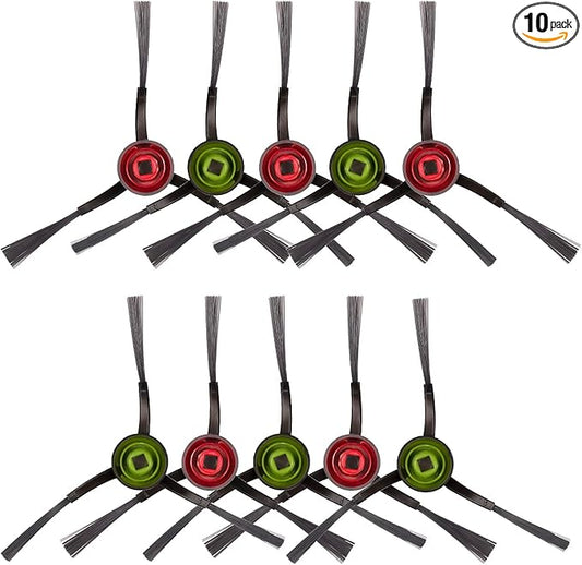 (10 Pieces) N10 Side Brush Replacement Parts for Robot Vacuum Ecovacs DEEBOT OZMO N10 N10 Plus 920 950 T8 AIVI Max T9 T5 N5 N7 N8+ N8 Pro N8 Pro DX55 DX93 DJ65 Side Brushes 5 Pairs s