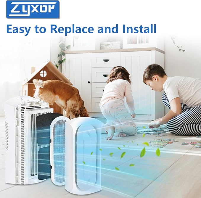 04234G 04530GM TrueAir Replacement Carbon Filter Compatible with Halmilton Beach TrueAir Odor Eliminators Model 04230G, 04231GW, 04384, 04386, 04350G, 04351GM, 04352GM, 4 Pack