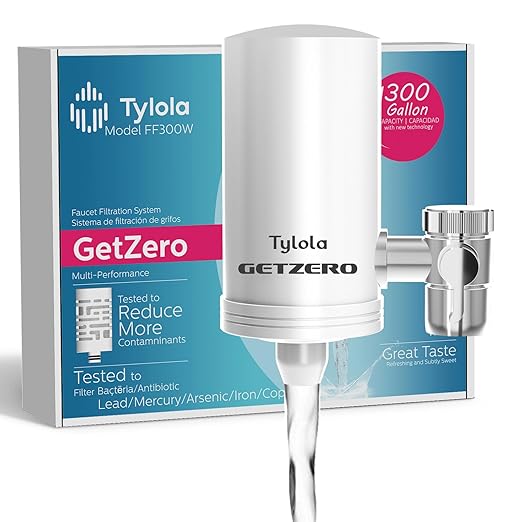 Faucet Water Filter for Kitchen Sink,Stainless Steel NSF Certified Water Purifier,Reduces 99% Chlorine, Lead, Toxins, Biological Impurities,Premium Version.