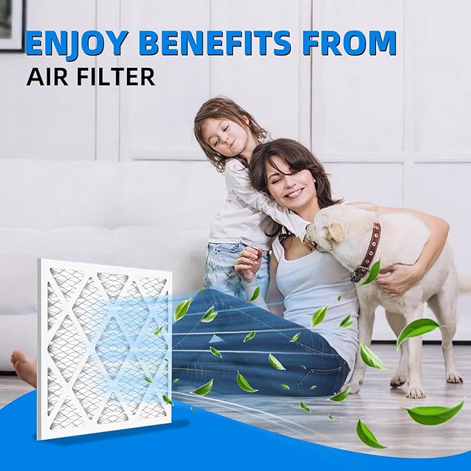 (4 Pack) 20x30x1 Furnace Air Filters, MPR 1900 & FPR 10, MERV 13 Pleated Air Filter (Actual Size: 19.75" x 29.75" x 0.75")