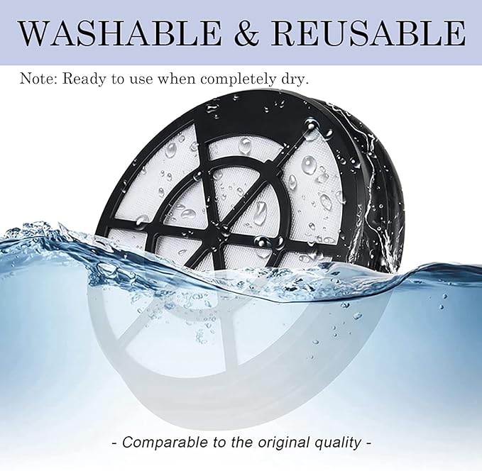 3 Pack Replacement HEPA Filters Compatible with Eureka Whirlwind NEN110A/NEN110B Bagless Canister Vacuum Cleaner Accessories