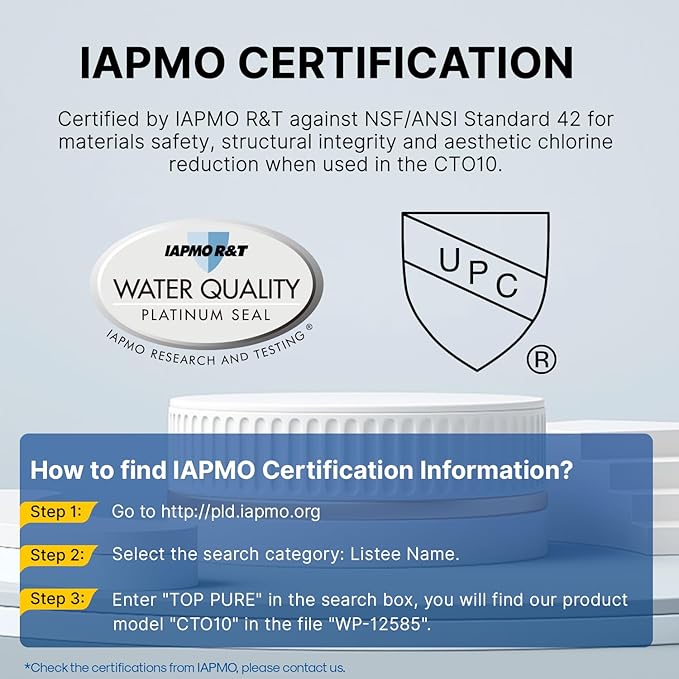 1 Micron 10" x 2.5" Whole House CTO Carbon Water Filter Cartridge Replacement for Home Countertop System, Dupont WFPFC8002, WFPFC9001, FXWTC, SCWH-5, WHEF-WHWC, WHCF-WHWC, CTO10, T01, 2PACK