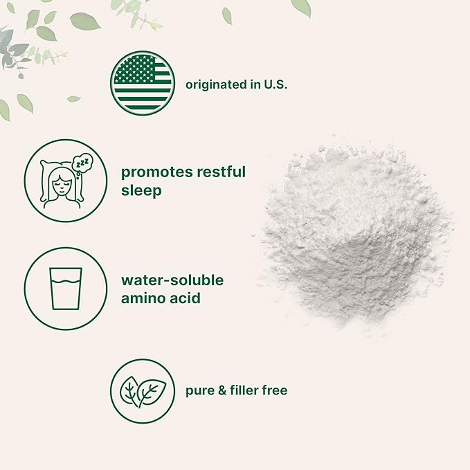 Micro Ingredients Glycine Powder, 1KG (2.2 Pounds), Glycine 1000mg Per Serving, Supports Restful Sleep and Neurotransmitter, Water Soluble and Products of USA