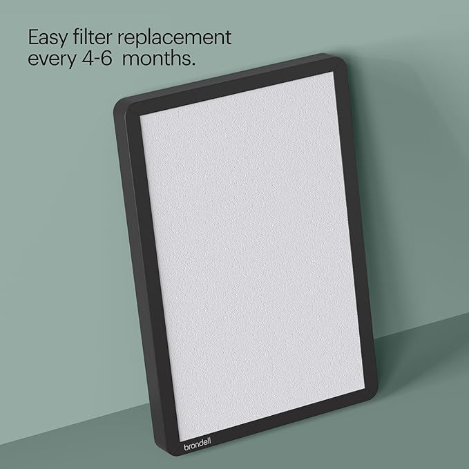 Brondell Horizon O2+ Air Purifier P200, 5 Stage Filtration System Filter and Intelligent Ion Technology – 560sf - CARB Certified