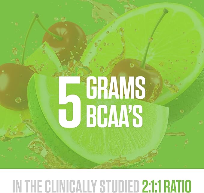 RYSE BCAA EAA Powder - Cherry Limeade - 5g Branched Chain Amino Acids, 3g Essential Aminos, Sugar-Free Electrolytes for Pre & Post Workout Muscle Recovery, Hydration and Strength - 30 Servings
