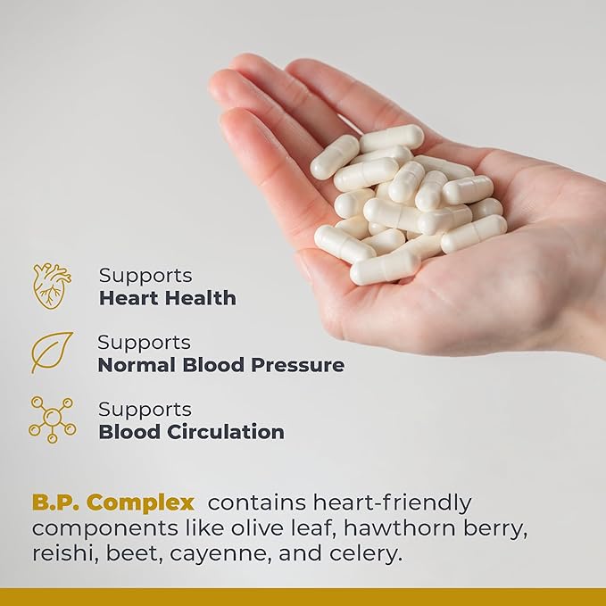 Premier Research Labs Premier BP Complex - Heart Health Supplements, BP Formula, Garlic Allicin Supplement, Natural Herbal BP Support Pills with Reishi & Cayenne Pepper - 60 Vegetarian Capsules
