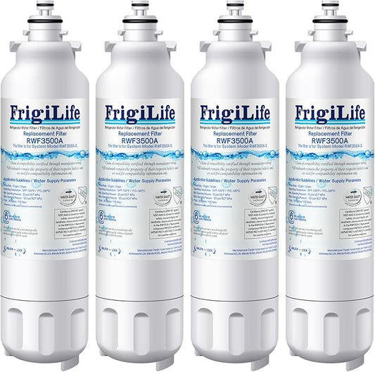 ADQ73613401 Refrigerator Water Filter, Replacement for LG LT800P, ADQ73613402, ADQ73613408, ADQ75795104, Kenmore 9490, 46-9490, LSXS26326S, LMXC23746S, LMXC23746D (Pack of 4)