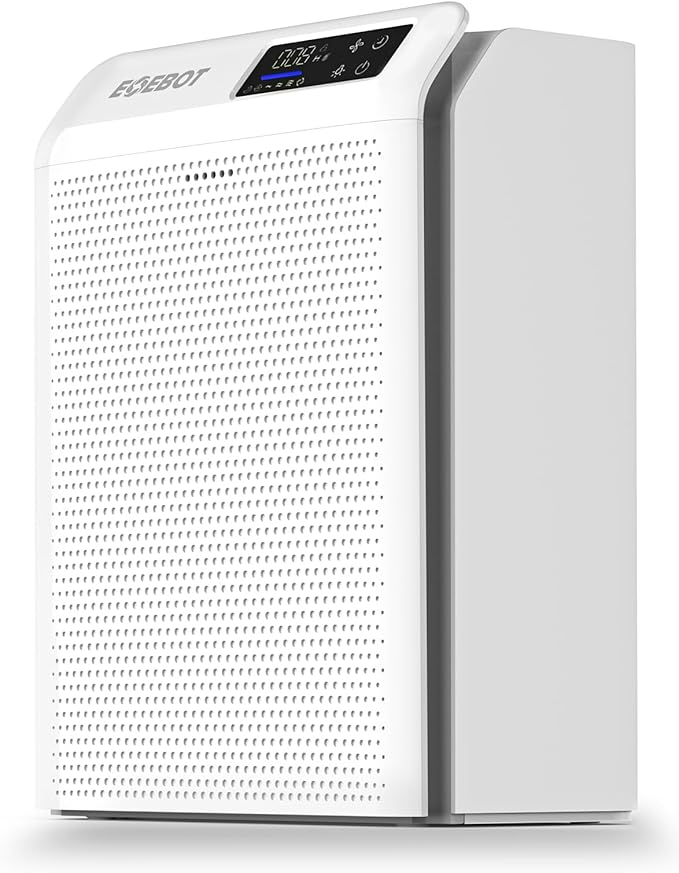 Air Purifiers for Home Large Room 1,996 Ft² with Washable Filter, Air Purifiers for Home Pets, Quiet Sleep Mode, Air Quality Monitor, Air Cleaner for Bedroom, Dorm Room, Pet Hair, Dust, Pollen, Smoke