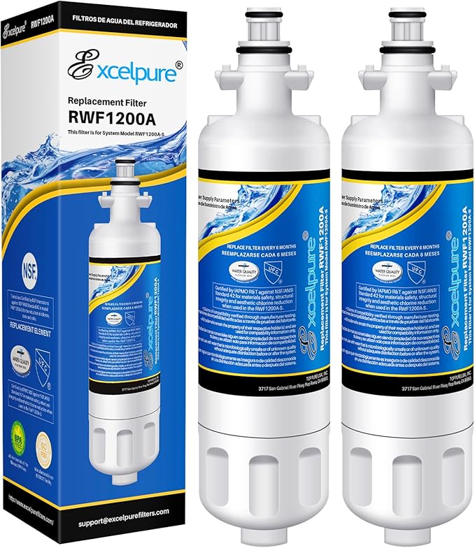 ADQ36006101 Replacement for LG LT700P, Kenmore 9690,46-9690, RWF1200A, LFXC24726S,SP-LE700, LFXS24623S, RFC1200A, LFXC24726D, HDX FML-3, RWF1052, ADQ36006102, Refrigerator Water Filter 2PACK