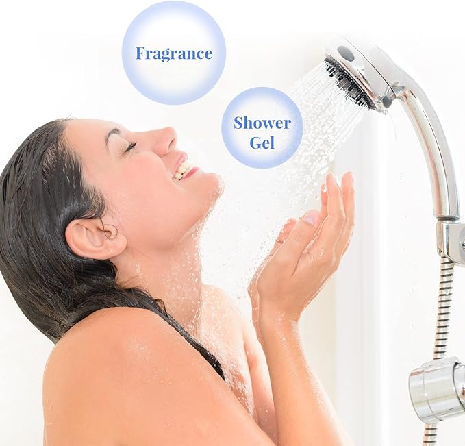 Macarrie 36 Pcs Shower Head Filters 3.7 Inch PP Cotton Filter Cartridge Filter High Pressure Handheld Turbo Fan Shower Heads Filter for Detachable Propeller Jet Sets