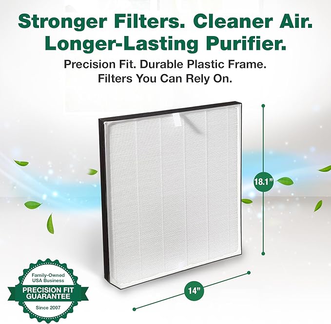 Air Purifier Filter Replacement – Compatible with Air Doctor Models AD3000 and AD3500 – Includes Efficient Air Filter Replacement for Home and Office - Third Party - Product (1-Pack)