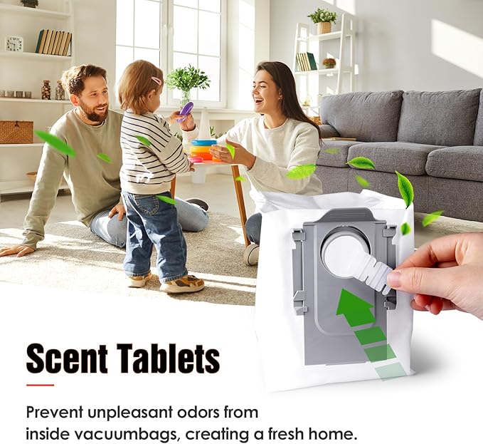 33 PCS S8 MaxV Ultra Accessories Kit for Roborock S8 Max/MaxV Ultra Robot Vacuum,6 Scent Tablets,1 Cleaning Brush,1 Set Main Brush,4 HEPA Filters,4 Mop Cloth,4 Edge Mop Cloth,6 Side Brushes,6Dust Bags