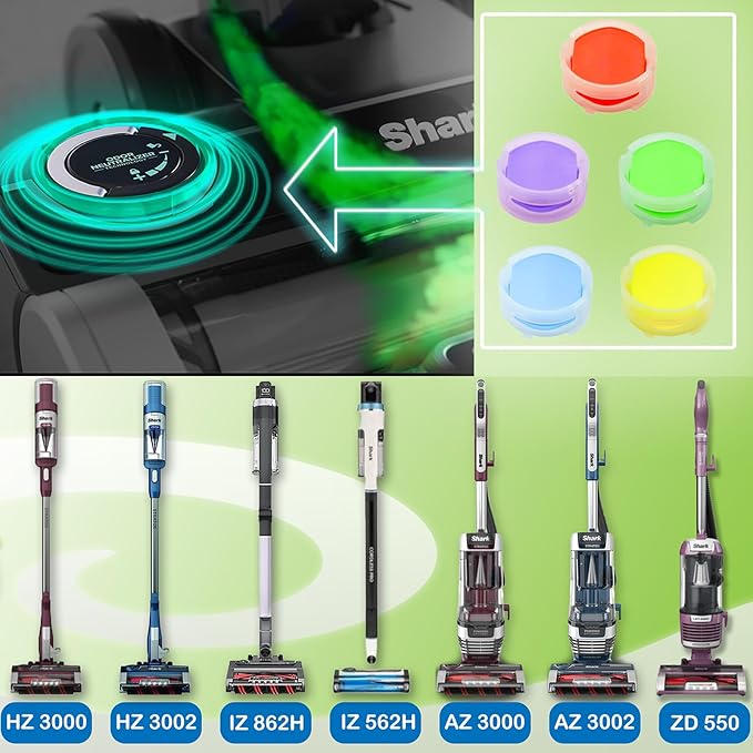 Odor-Neutralizer Replacement Cartridges Compatible with Shark ZU102 LA702 AZ3002 AZ4002 AZ3000 HZ3000 HZ3002 IZ862H IZ562H ZD550 Stratos Upright Vacuum, Air Purifier & Robot Vacuums