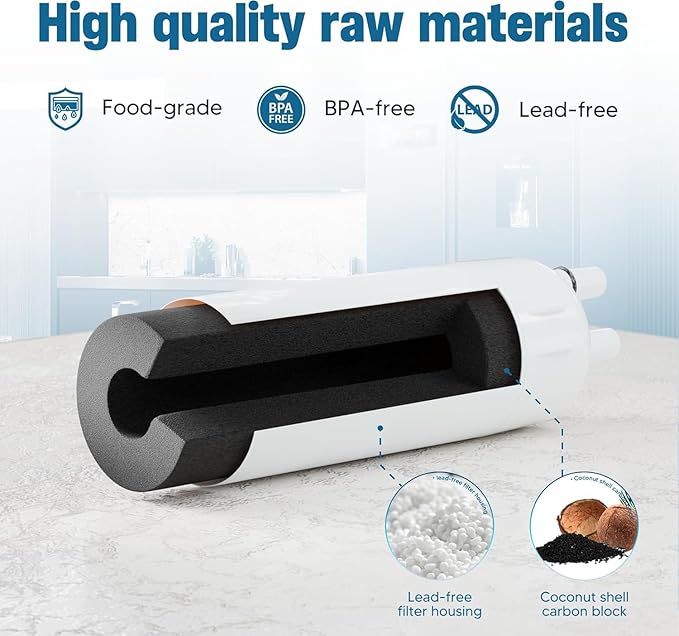 W10295370A Water Filter Replacement Compatible with W10295370, EDR1RXD1, Filter 1, WHR1RXD1, KAD1RXD1, P8RFWB2L, P8WB2L, P4RFWB, P5WB2L, Pack of 4,By DESENRUIS