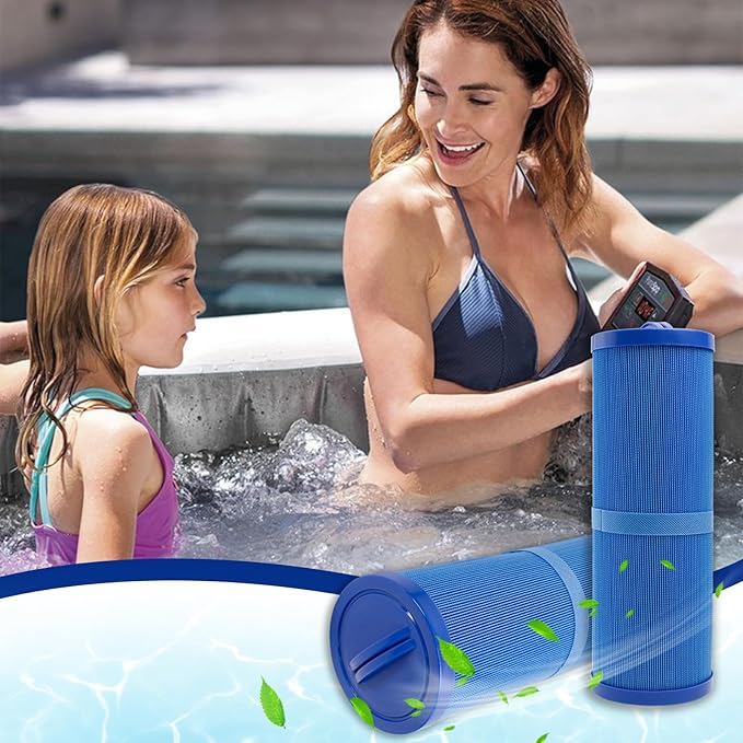 2 Pack 4CH-949 Spa Pool Filter Cartridge Replacement for Pleatco PWW50L, Filbur FC-0172, Waterway Teleweir 50, Rising Dragon 50,FIL50-5D13H15FCT-3, Hot Tub Filter | Compatible with SD-01143, 817-4050