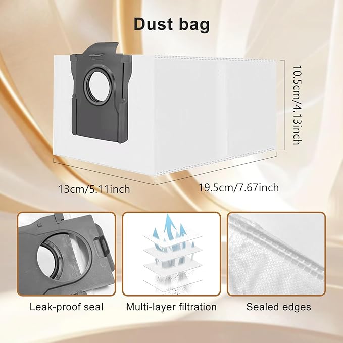 Yivy 29Pcs Accessories for Dreame X50 Master/X50 Ultra Complete/L50 Pro Ultra /L50 Ultra/Dreame L40s Pro Ultra/Mova V50 Ultra Complete Vacuum Cleaner, 4 Activated Carbon HEPA Filters