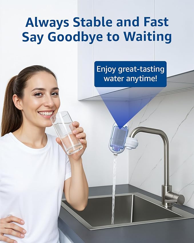 Waterspecialist NSF Certified Filter, Replacement for Pur® RF-9999® PLUS Water Filter Faucet, Compatible with All PUR® Faucet Mount Filtration Systems (Pack of 4), Model No.: WS708A