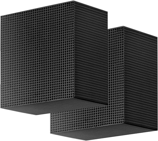 2Pcs Aquarium Cube Filter, Activated Carbon Aquarium for Ponds,Fish Tank,Stock Tank for Horses,4X4X2 Inch，eco Aquarium Water Purifier Cube