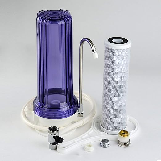 iSpring FC15 5 Micron 10" Replacement CTO Carbon Block Water Filter Cartridge for Under Sink Reverse Osmosis RO Filtration System,10" x 2-1/2", White