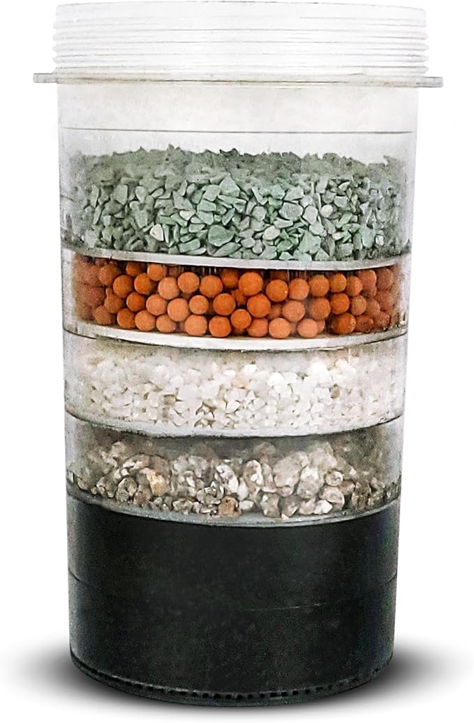Genuine 5-Stage Mineral Cartridge Filter Replacement - Exclusively for Zen Water Countertop Gravity Filtration System - Clean and Mineral-Rich Hydration