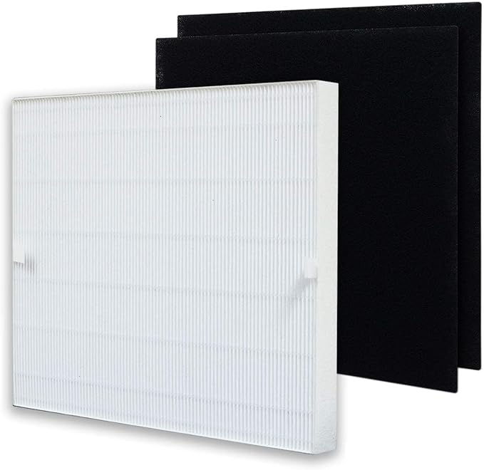 PUREBURG Replacement Filter Set Compatible with Coway AP-1512HH AP-1518 & AIRMEGA 200M Mighty Air Purifiers,H13 HEPA + 2 x Activated Carbon Pre-Filter Air Clean VOCs Odor