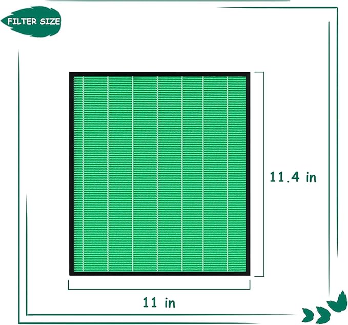 Airmega 250/250S Filter Replacement, Compatible with Coway Airmega 250S and Coway Airmega 250 Air Purifier, Max 2 Green True HEPA and Active Carbon Filter, 2 Pack