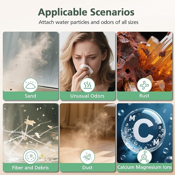 AP-H400 Wick Replacement Filter Compatible with Homedics 2-in-1 Cool Mist Humidifier & Air Purifier, High Efficiency Filtration for Dust Pollen Calcium Magnesium Ions, 2 Pack