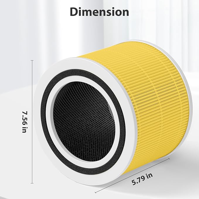 Core 300-P Air Purifier Pet Allergy Replacement Filter for LEVOIT Core 300, Core 300-P, Core 300S Vortex Air Air Purifier, 3-in-1 H13 Grade True HEPA Filter