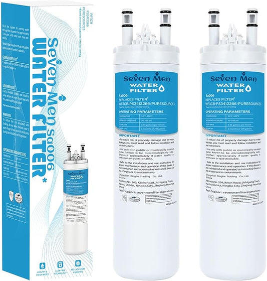 WF3CB Water Filter Replacement, Compatible with Frigidaire WF3CB, Pure Source 3, 706465, 242069601, 242086201, WF425 (2 Pack)