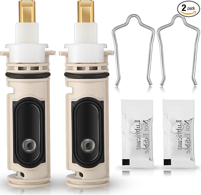 2Pack 1222 Replacement Cartridge Compatible with Moen, Tub Shower Cartridge Replacement Kit for One Handle Posi-temp Faucet (2 set)