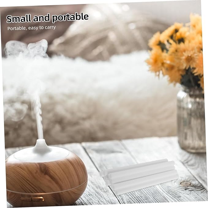 20pcs Cotton Filter Sticks for Humidifier Absorbent Diffuser Wicks Replacement Pure Cotton Humidifier Refill Accessories for Home and Office Use
