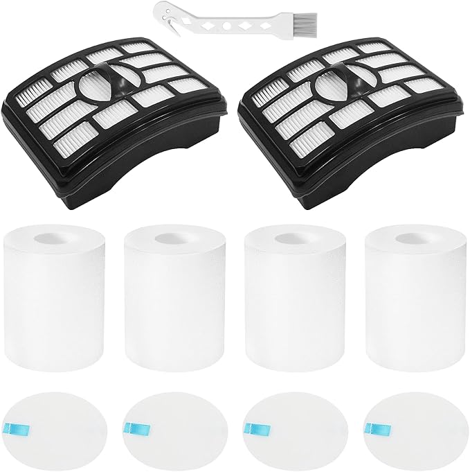 2 + 4 Pack Filter Replacement for Shark Rotator Pro Lift-Away NV500, NV501, NV502, NV503, NV505, NV510, NV520, NV552, UV560, NV642, ZU780, ZU782, ZU785. Compare to Part # Xff500 Xhf500