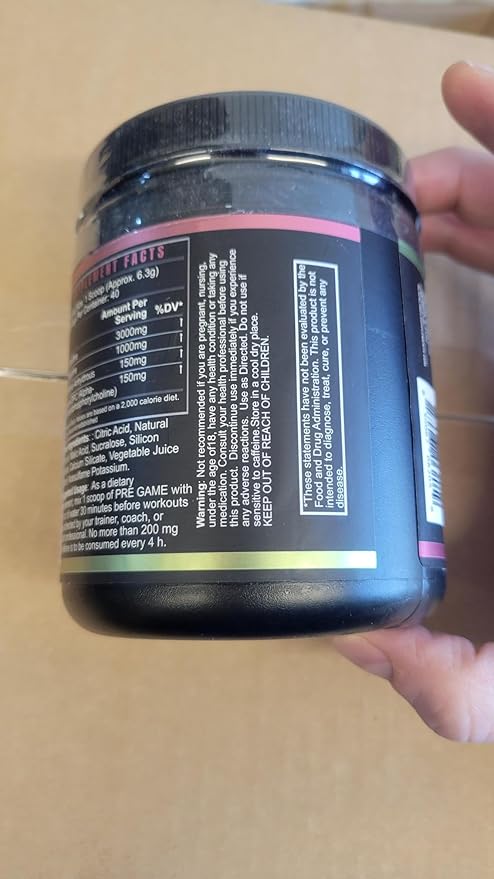 BLACKLABEL Supplements PRE-Game Pre Workout Powder, Strawberry Kiwi (40 Servings) – NSF Certified for Sport – Customizable 150mg Caffeine for Energy & Focus – Low-Stimulant Pre Workout for Men Women
