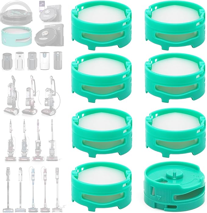 [8 Pack] Odor Neutralizer Technology Replacement Cartridges: Compatible with Shark Stratos AZ3000 AZ3002 HZ3000 HZ3002IZ862H IZ562H ZD550 Upright Vacuum Cleaner Part 1541FC3000 - Original