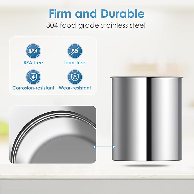 AQUA CREST Gravity Water Filter System, NSF/ANSI 42&372 Certified Black Carbon Filters, Reduce Lead and Up to 99% Chlorine, 2.25G, for Home, Camping, RVing, Off-Grid, Emergencies, AQ-TN-A