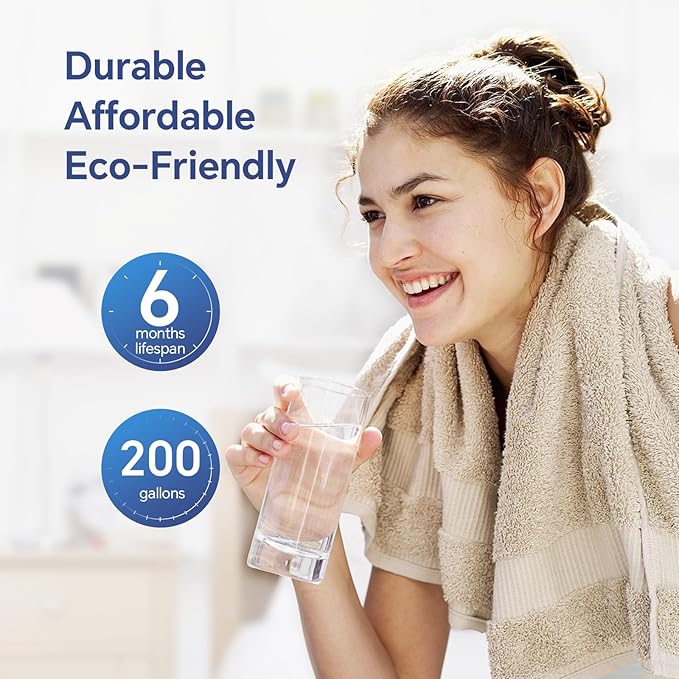 Stokk EDR1RXD1 Replacement Compatible with Everydrop Filter 1, EDR1RXD1B, Whirlpool W10295370A, P8RFWB2L, P4RFWB, P5WB2L, 46-9081, 46-9930, RW001 Refrigerator Water Filter, 2 Pack