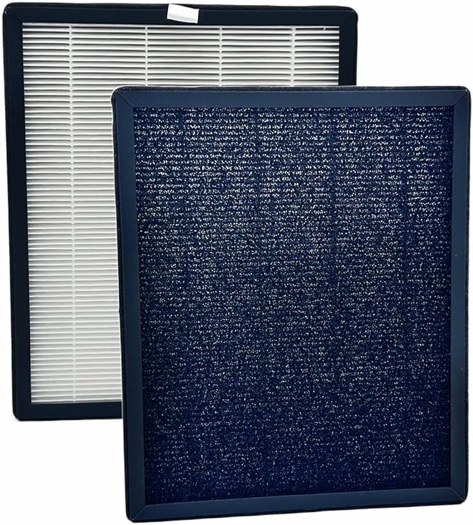 Replacement True HEPA Filters Compatible with PARTU Air Purifier BS-10, 3-Stage Filtration High-efficiency Activated carbon, 2-Pack