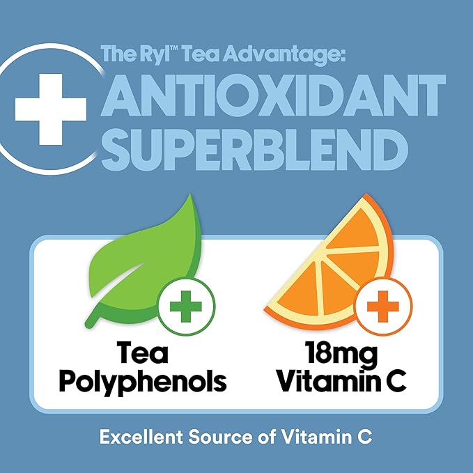 Ryl Iced Tea, Wallen's Sweet, Antioxidant Superblend, Zero Sugar, Low Carb, Low Calorie Iced Tea, 16.0 Fl Oz (4-Pack)