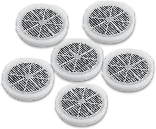 GL2103 Filter Replacement Compatible with RIGOGLIOSO, JINPUS, LTLKY, Frida Baby, Meleden,SY900S and More Air Purifiers, 4 Inch 3-in-1 Activated Carbon and True Filters (6-Pack)