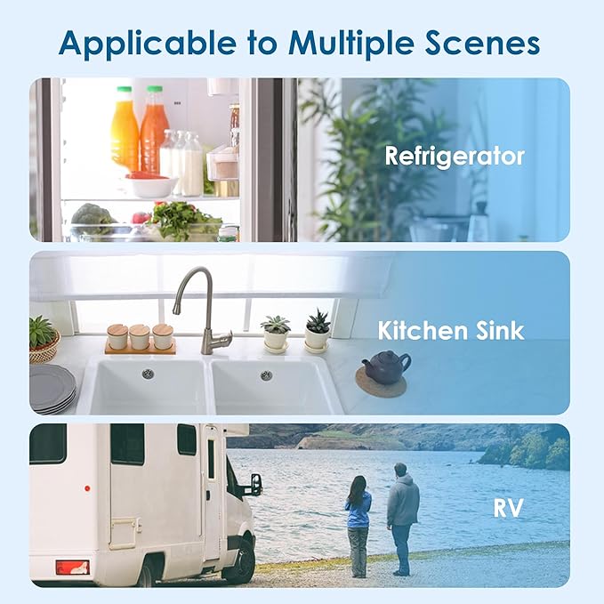 Waterdrop 3US-AF01 Undersink Water Filter, Replacement for Filtrete® 3US-AF01, 3US-AS01, Aqua-Pure AP Easy C-CS-FF, WHCF-SRC, WHCF-SUFC, WHCF-SUF, NSF/ANSI 42 Certified, Pack of 1